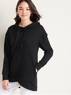 black tunic sweatshirt