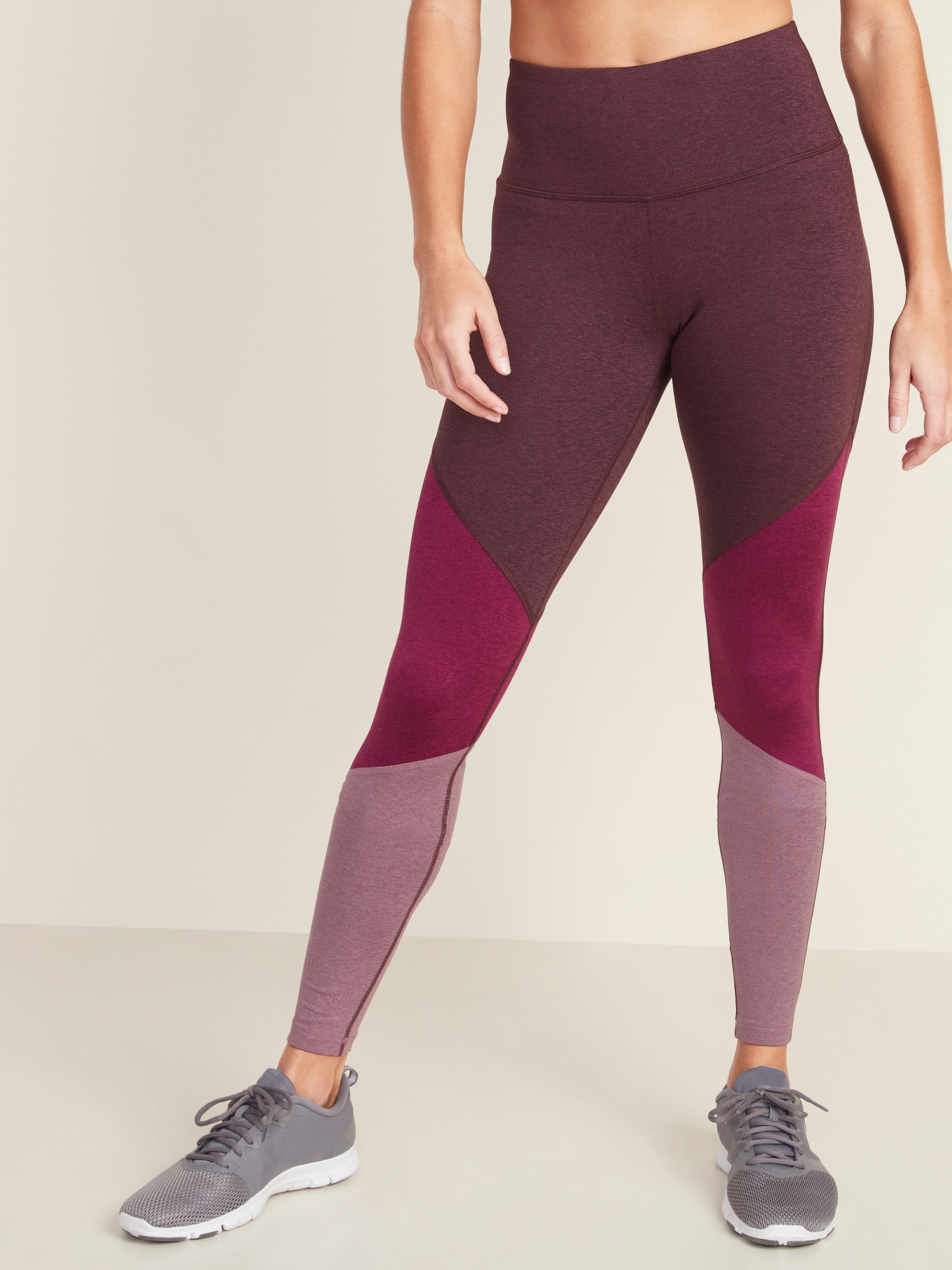 Old Navy High-Waisted Elevate Built-In Sculpt Compression Leggings Gray  Size L - $22 (56% Off Retail) - From chloe
