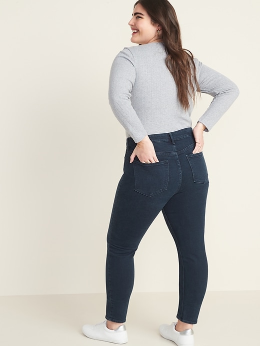 Image number 7 showing, High-Waisted Power Slim Straight Jeans for Women