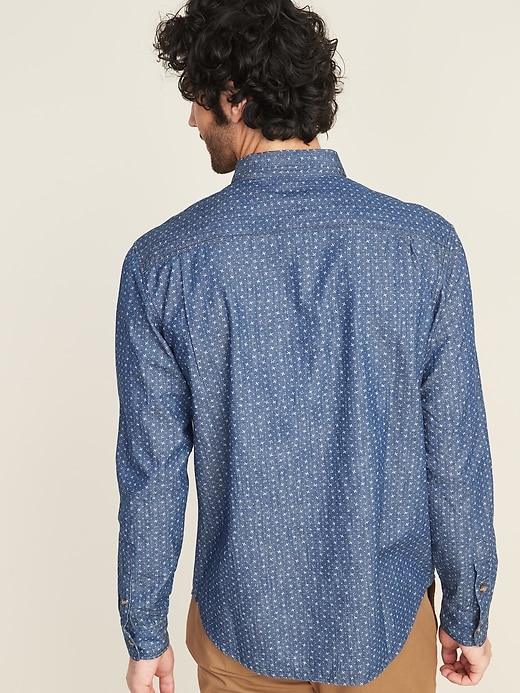 Image number 2 showing, Regular-Fit Printed Twill Workwear Shirt