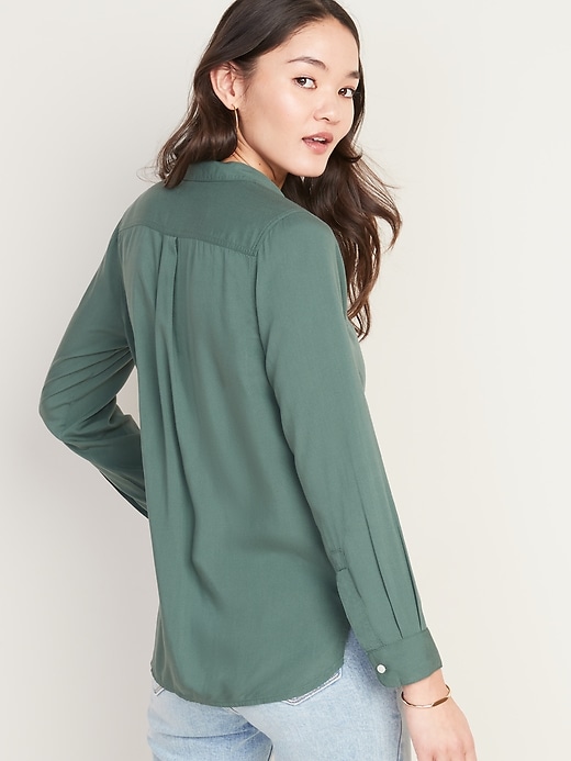 Image number 2 showing, Relaxed Utility Shirt for Women