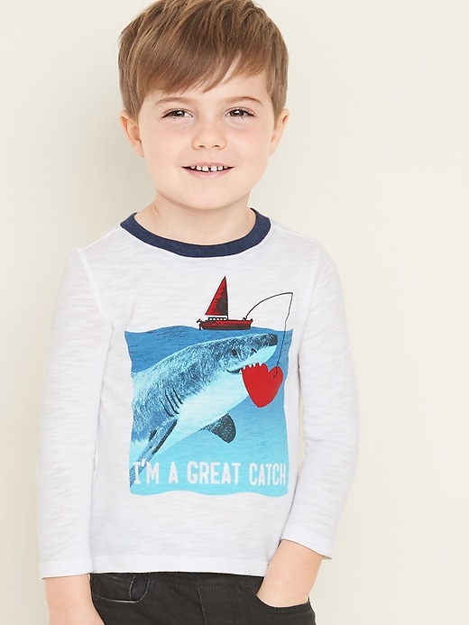 View large product image 1 of 4. Graphic Crew-Neck Tee for Toddler Boys