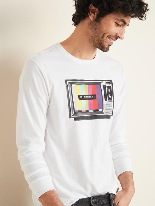 Image number 1 showing, Graphic Long-Sleeve Tee