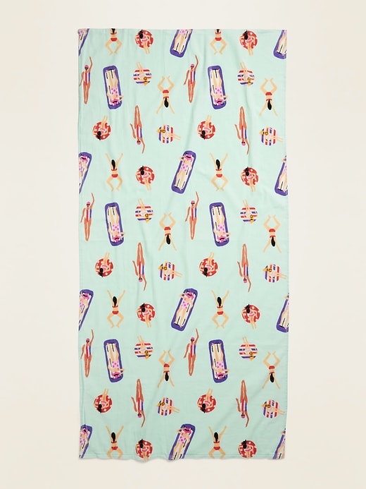 View large product image 1 of 1. Printed Terry-Cloth Beach Towel