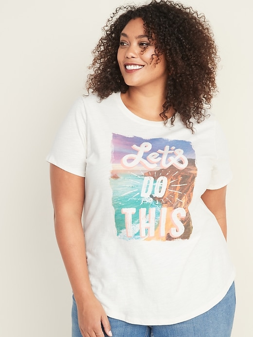 View large product image 1 of 1. EveryWear Plus-Size Crew-Neck Tee