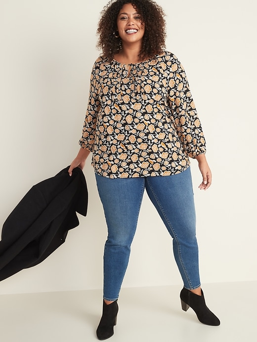 Image number 3 showing, Plus-Size Pintuck Blouse