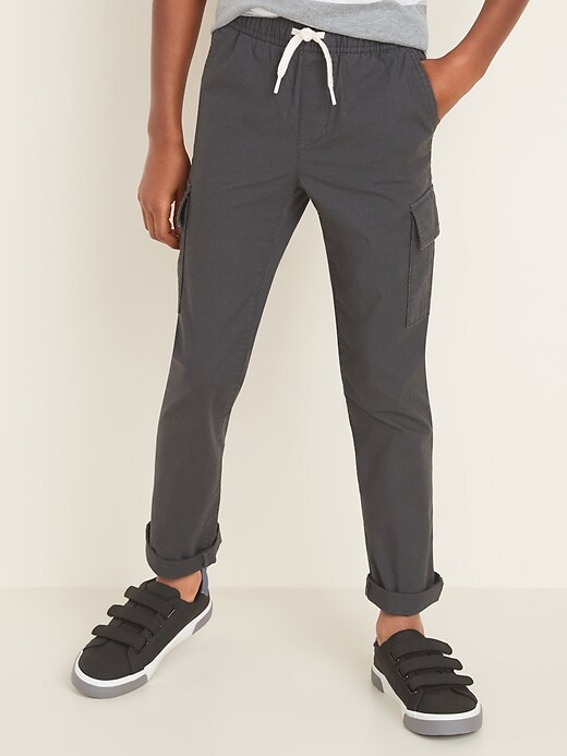 View large product image 1 of 1. Relaxed Slim Built-In Flex Ripstop Pull-On Cargo Pants For Boys
