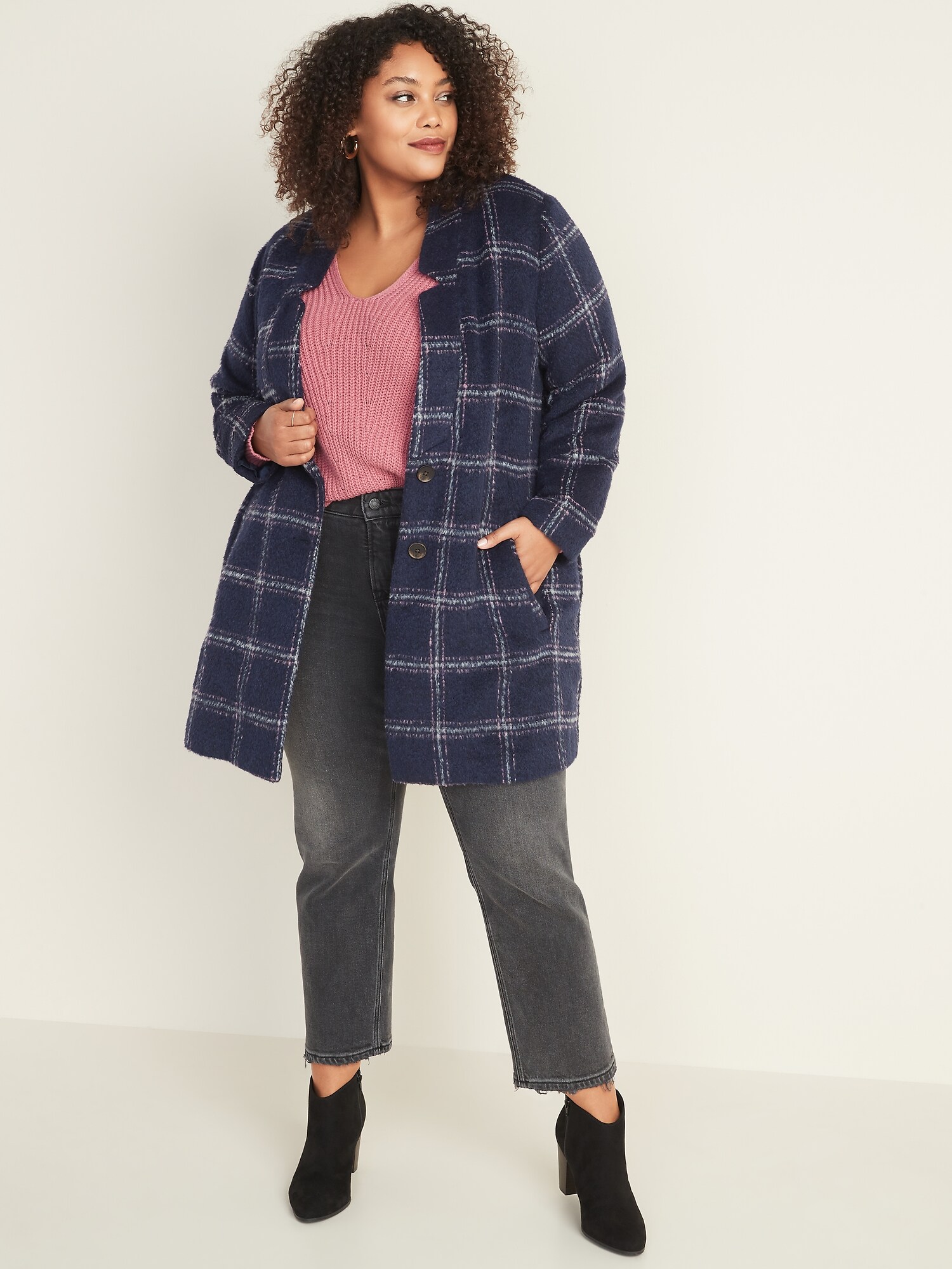 Old navy plaid top cardigan