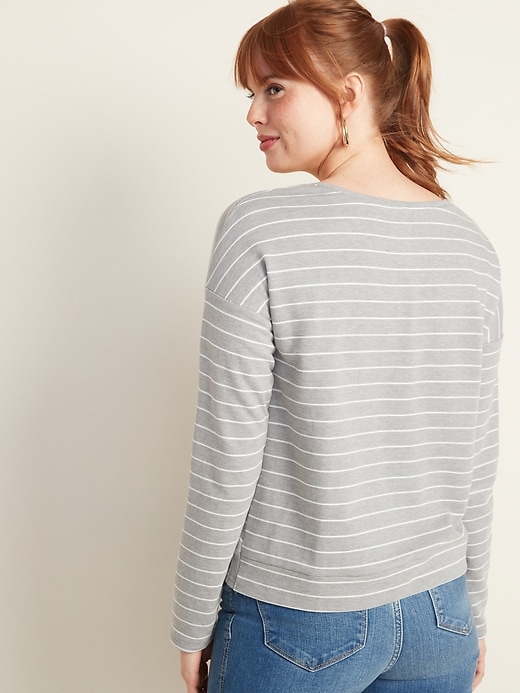 Image number 2 showing, Twist-Front French Terry Top for Women