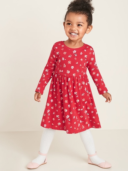 View large product image 1 of 1. Fit & Flare Jersey Dress for Toddler Girls