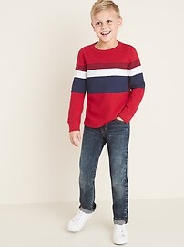View large product image 3 of 3. Color-Blocked Thick-Knit Long-Sleeve Tee For Boys