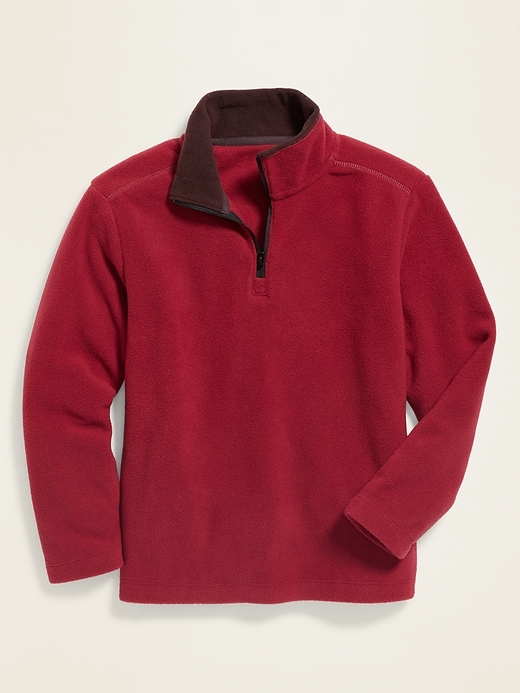 View large product image 1 of 1. Go-Warm Micro Performance Fleece 1/4-Zip Pullover For Boys