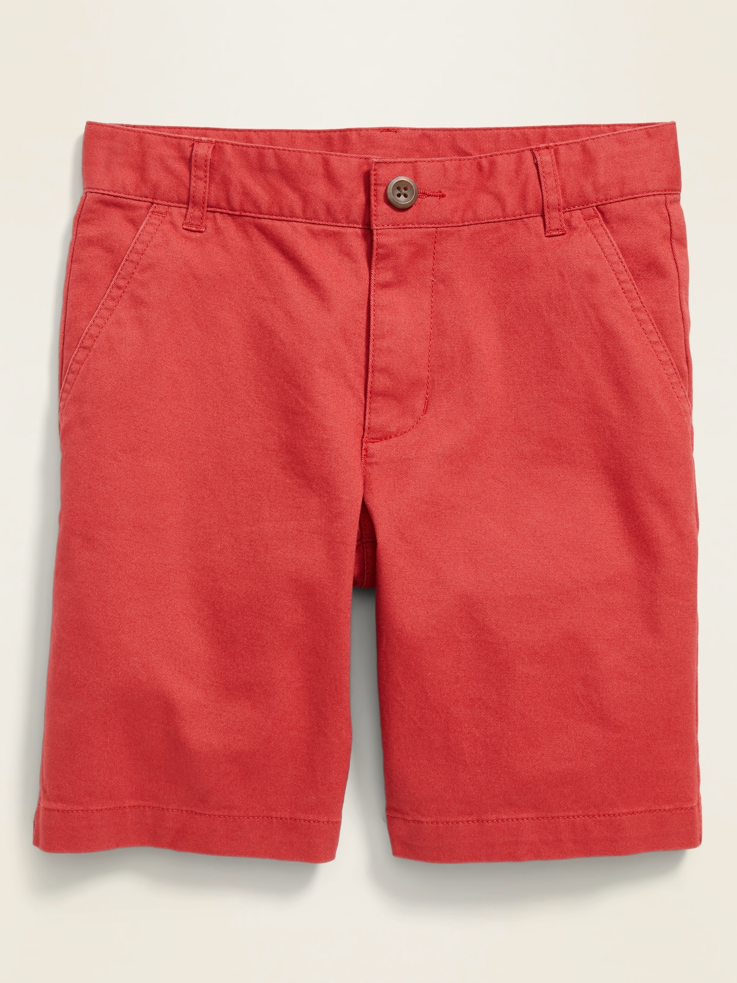 Old Navy Kids Built-In Flex Straight Twill Shorts for Boys (Above Knee) -  Gray Oyster