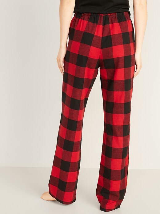 View large product image 2 of 2. Patterned Flannel Pajama Pants for Women