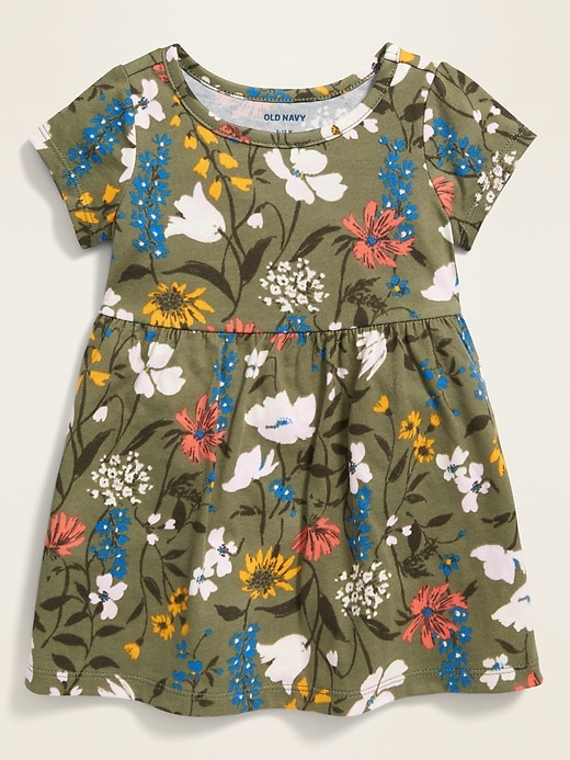 View large product image 1 of 2. Printed Jersey Fit & Flare Dress for Baby