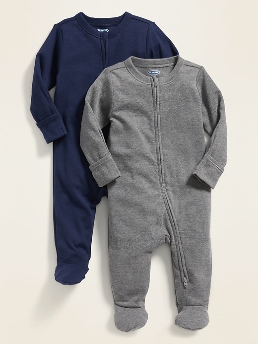 View large product image 1 of 1. Unisex Sleep & Play One-Piece 2-Pack for Baby