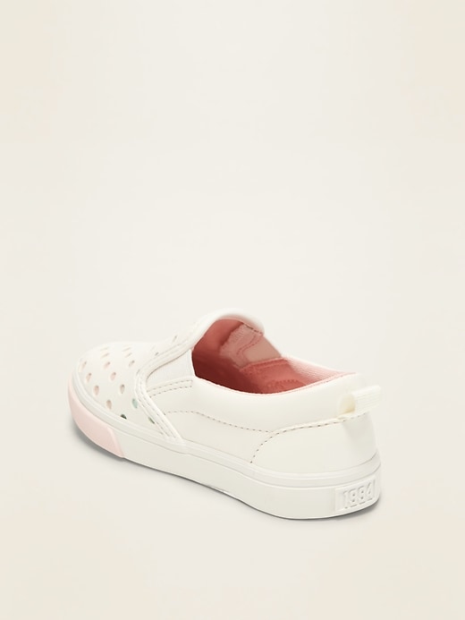 old navy perforated slip ons