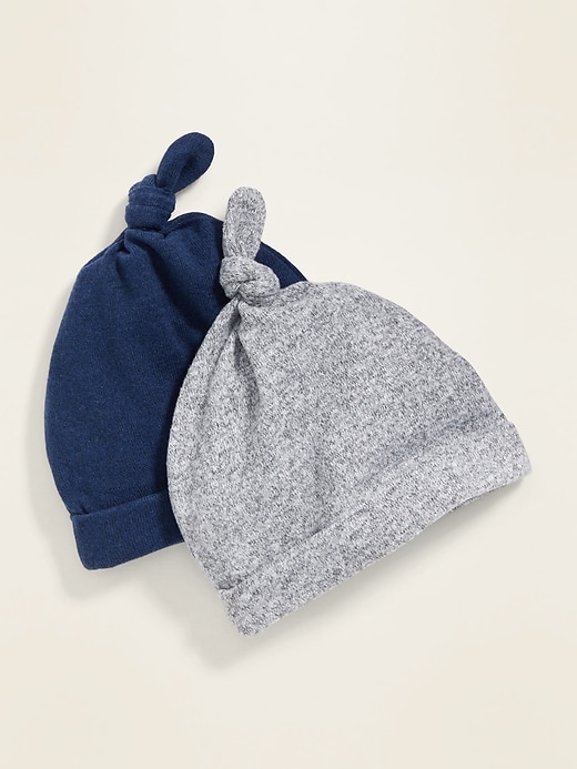 View large product image 1 of 1. Unisex Cozy Beanie 2-Pack for Baby