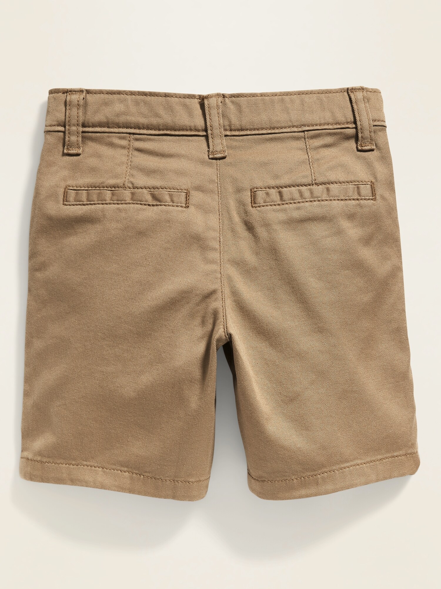 flex khaki shorts