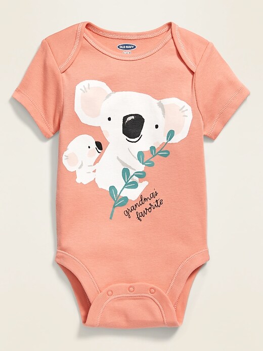 View large product image 1 of 1. Unisex Graphic Bodysuit for Baby