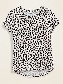 View large product image 3 of 4. Softest Leopard-Print Tee for Girls