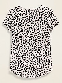 View large product image 4 of 4. Softest Leopard-Print Tee for Girls