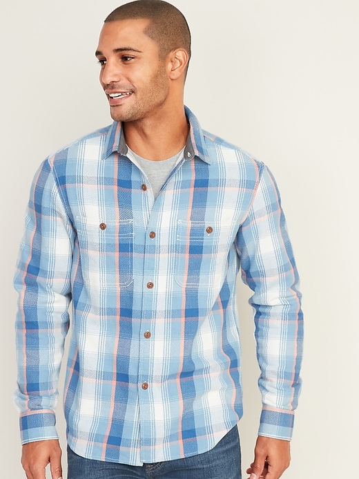 Image number 1 showing, Regular-Fit Plaid Twill Shirt