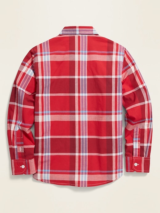 View large product image 2 of 3. Patterned Built-In Flex Classic Shirt For Boys