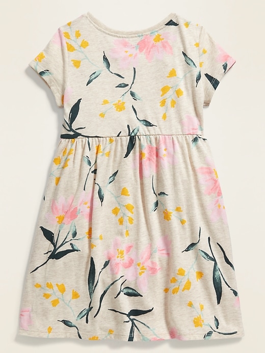 Floral-Print Jersey Fit & Flare Dress for Toddler Girls | Old Navy