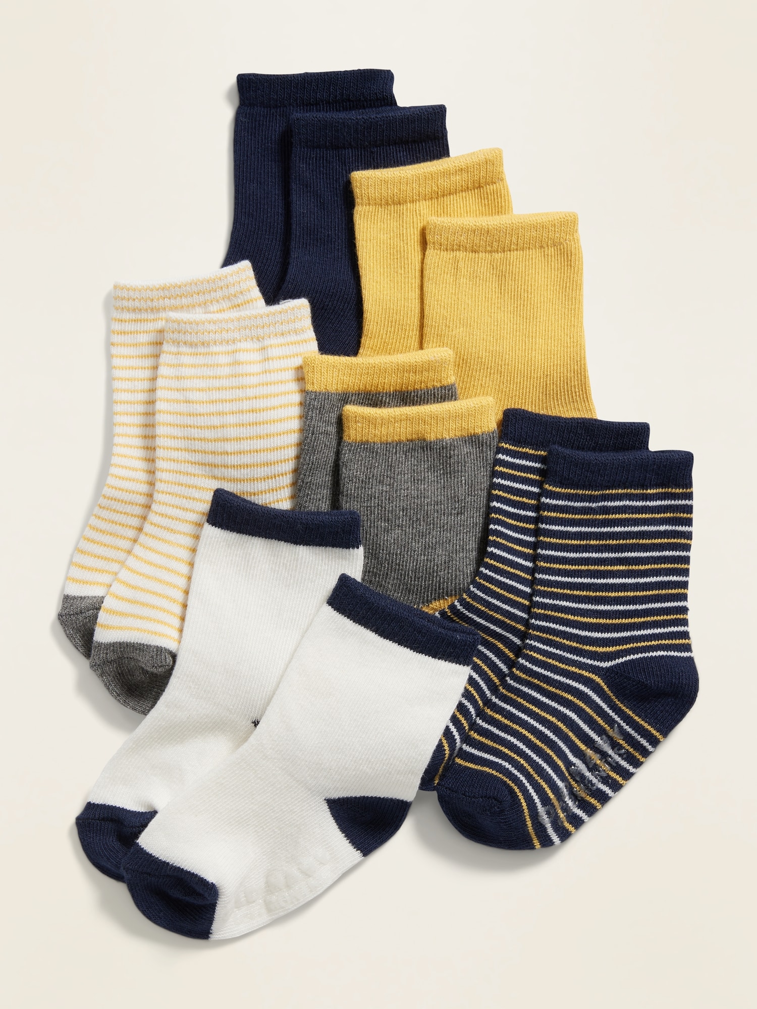 Unisex Crew Socks 6-Pack for Baby | Old Navy