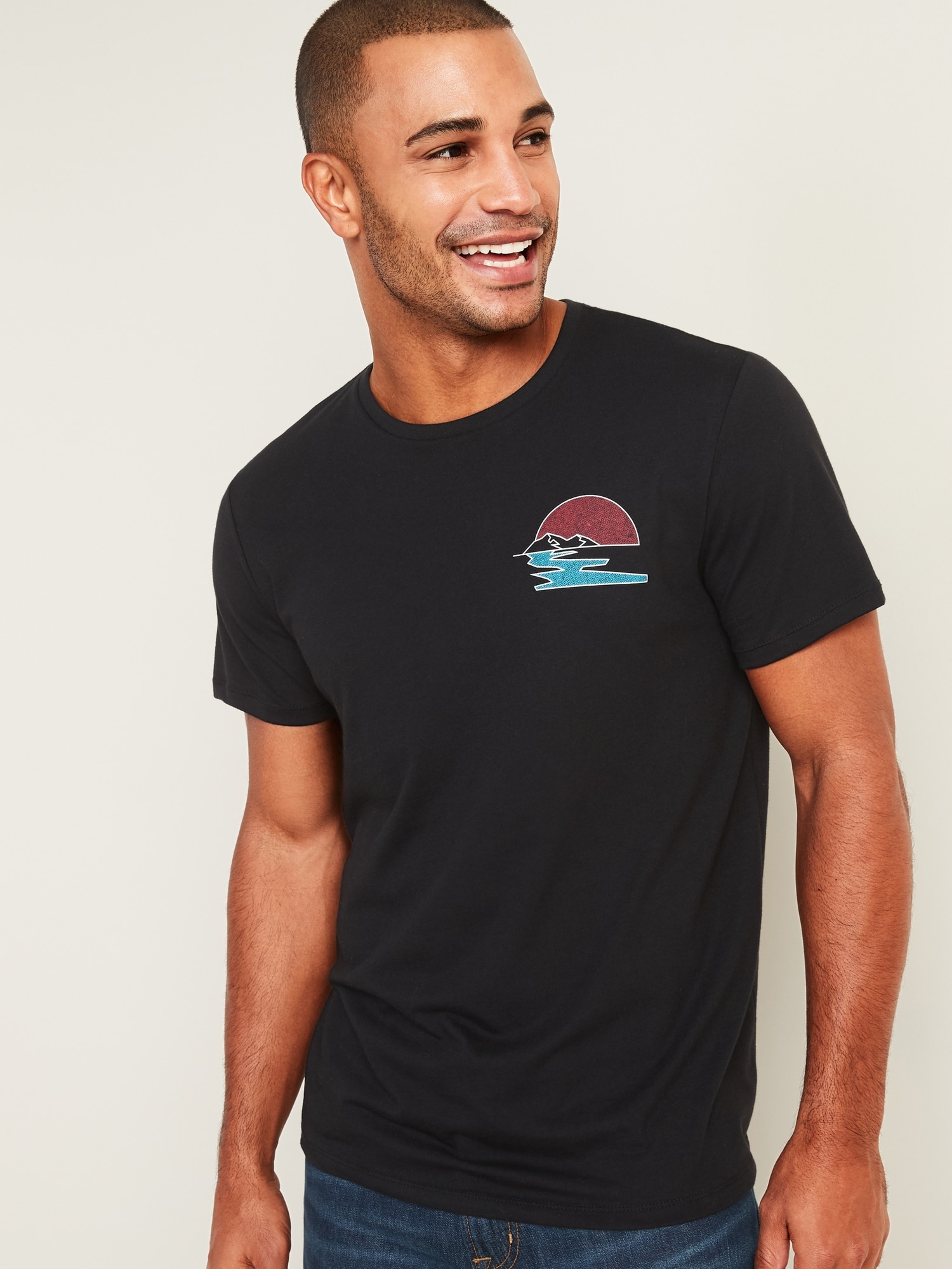 Soft-Washed Crew-Neck Graphic T-Shirt | Old Navy