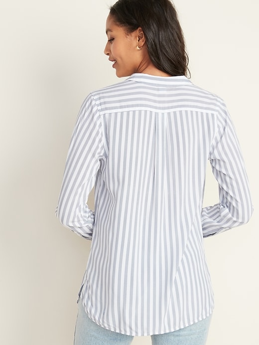 Image number 2 showing, Striped Pocket Shirt for Women