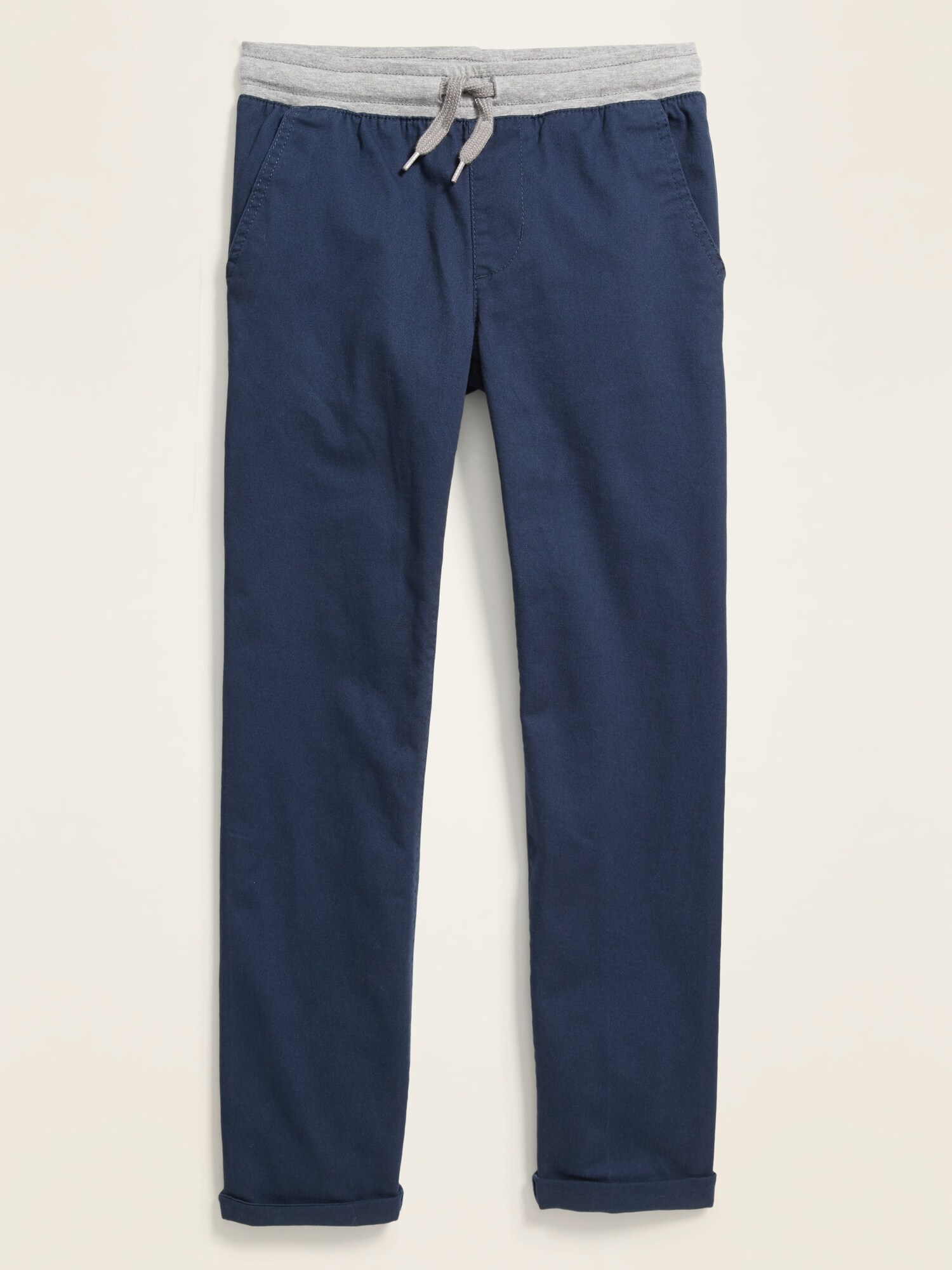 Relaxed Slim Rib-Knit Waist Built-In Flex Pants for Boys | Old Navy