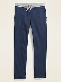 View large product image 3 of 3. Relaxed Slim Rib-Knit Waist Built-In Flex Pants For Boys