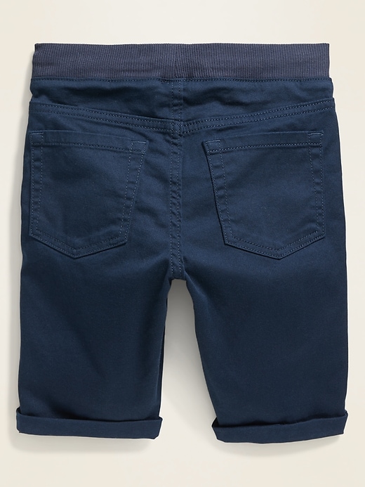 View large product image 2 of 3. Karate Built-In Tough Rib-Waist Twill Shorts For Boys