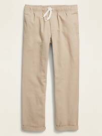View large product image 3 of 3. Elasticized Waist Pull-On Twill Pants For Boys