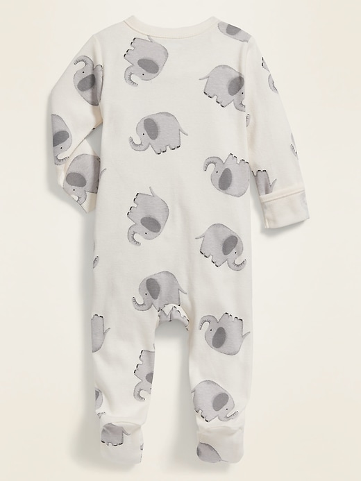 View large product image 2 of 2. Unisex Printed Sleep & Play Footed One-Piece for Baby