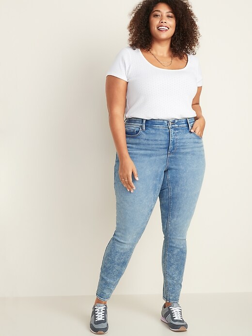 Image number 3 showing, High-Waisted Secret-Slim Pockets + Waistband Built-In Warm Rockstar Plus-Size Jeans