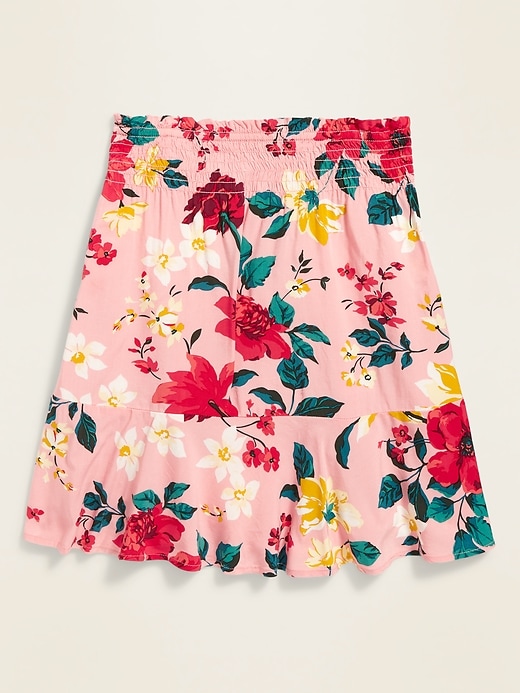 View large product image 2 of 4. Printed Smocked-Waist Skirt for Girls