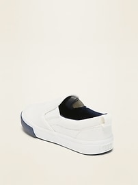 View large product image 3 of 4. Unisex Color-Blocked Canvas Slip-Ons for Toddler