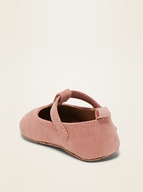 View large product image 3 of 4. Faux-Suede Mary-Janes for Baby