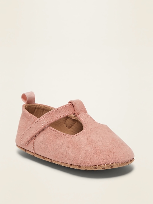View large product image 1 of 4. Faux-Suede Mary-Janes for Baby