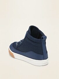 View large product image 3 of 4. Canvas High-Tops for Toddler Boys