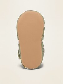 View large product image 4 of 4. Floral Faux-Leather Mary-Janes for Baby