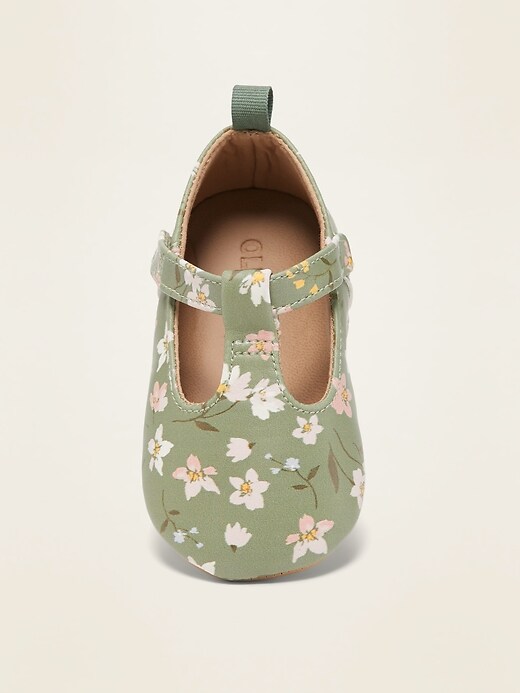 View large product image 2 of 4. Floral Faux-Leather Mary-Janes for Baby