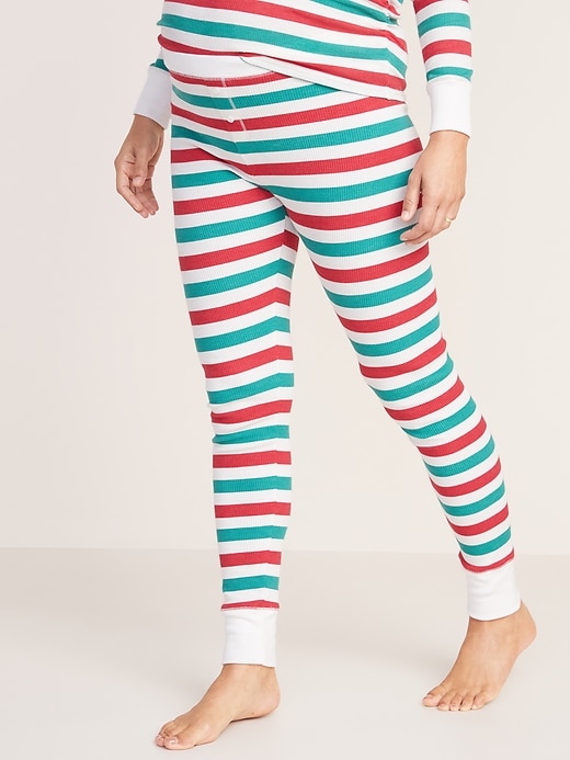 View large product image 1 of 1. Maternity Thermal-Knit Pajama Pants