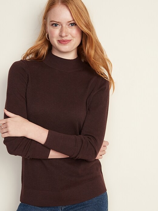 View large product image 1 of 1. Rib-Knit Turtleneck for Women