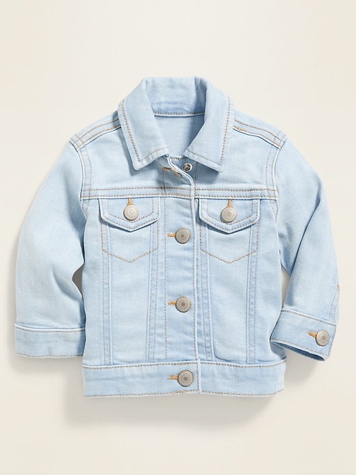 View large product image 1 of 2. Light-Wash Jean Jacket for Baby