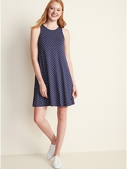 old navy blue polka dot dress