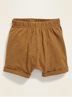 orange baby shorts